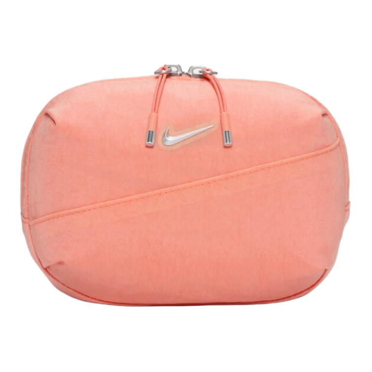 Nike Aura Fashion Simple Versatile Fabric Waist Bag Women Bags Peach-Pink HM6120-844 Apricot Pink