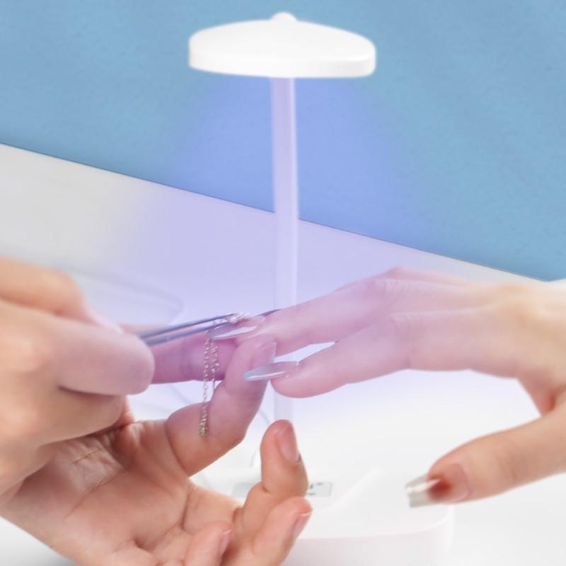 Quick Drying 12W Corded Nail Dryer Lamp Easy Use ABS Plastic Lightweight Safe For Beginners And Professionals Use