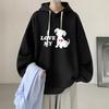 Herren Oversized Hoodie 6XL Schwarz Hoodies Übergröße für Männer mit Kapuze Anime Hundeaufdruck Herren Freizeitkleidung Kapuzenpullover Herren Sweatshirt