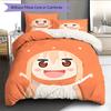 Umaru Doma  Pattern Bedding Quilt Set  Home Decoration  Gift (1 * duvet cover + 2 * pillowcase  without core)