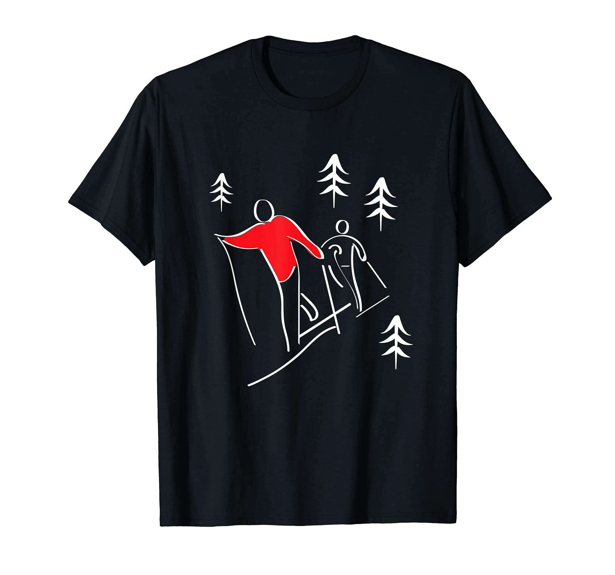 

Illustration Cross Country Ski Design Winter Sports T-Shirt