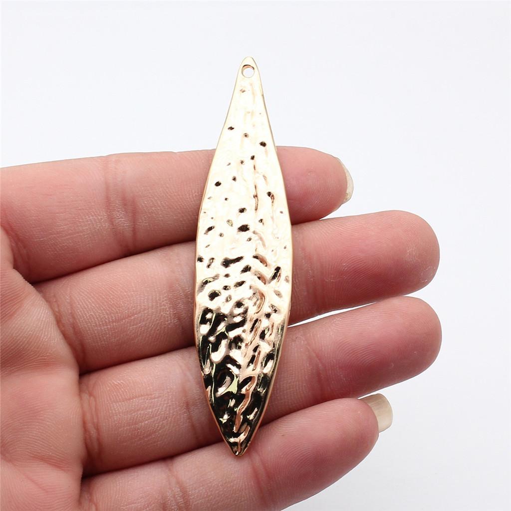 Foglie Grandi Dettagliate Fascino Botanico Bronzo Antico Lega di Zinco Materiali per la Creazione di Gioielli Stile Fabbricante di Gioielli Fascini Metallici