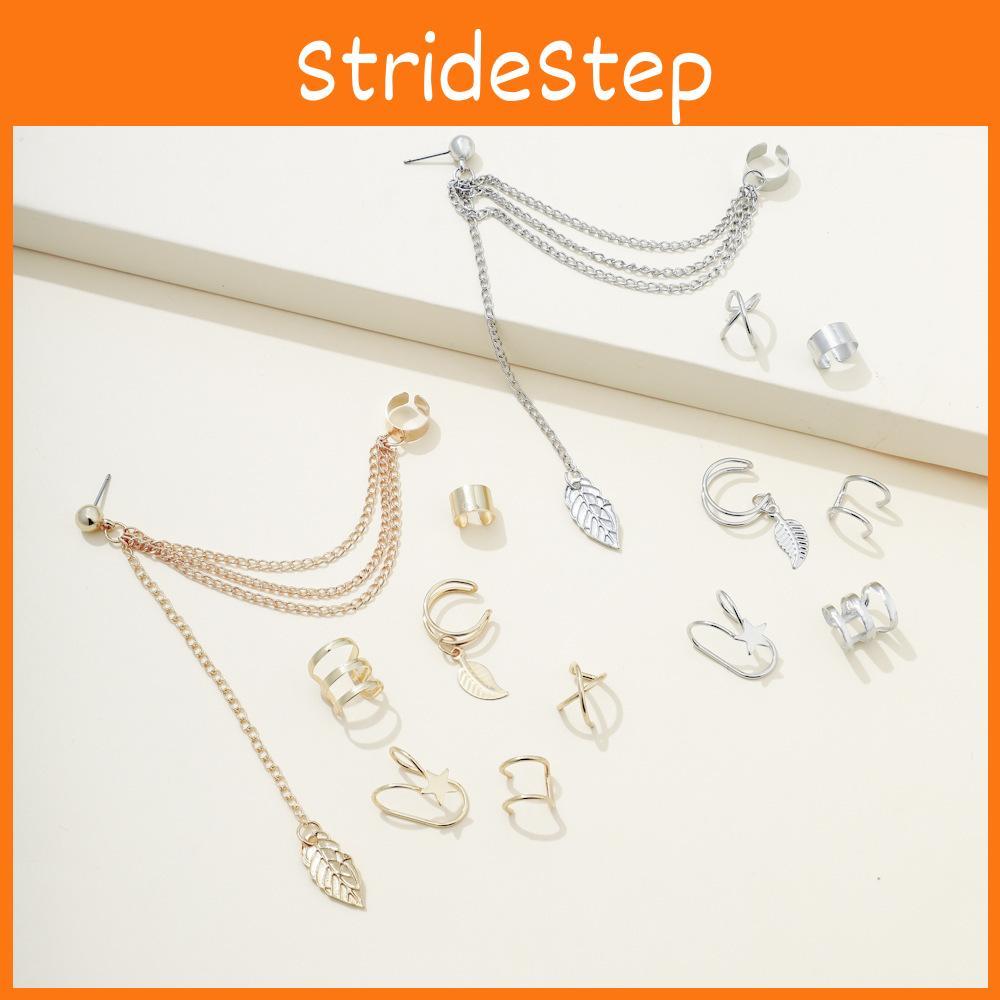 Elegant Geometric Metal Leaf Earrings Set For Women Perfect For Special Occasions