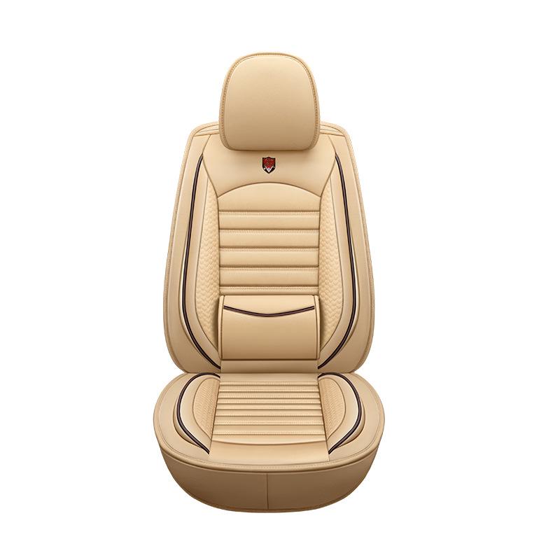 Universal Leather Car Seat Cover - All-Season Full Set Cushion