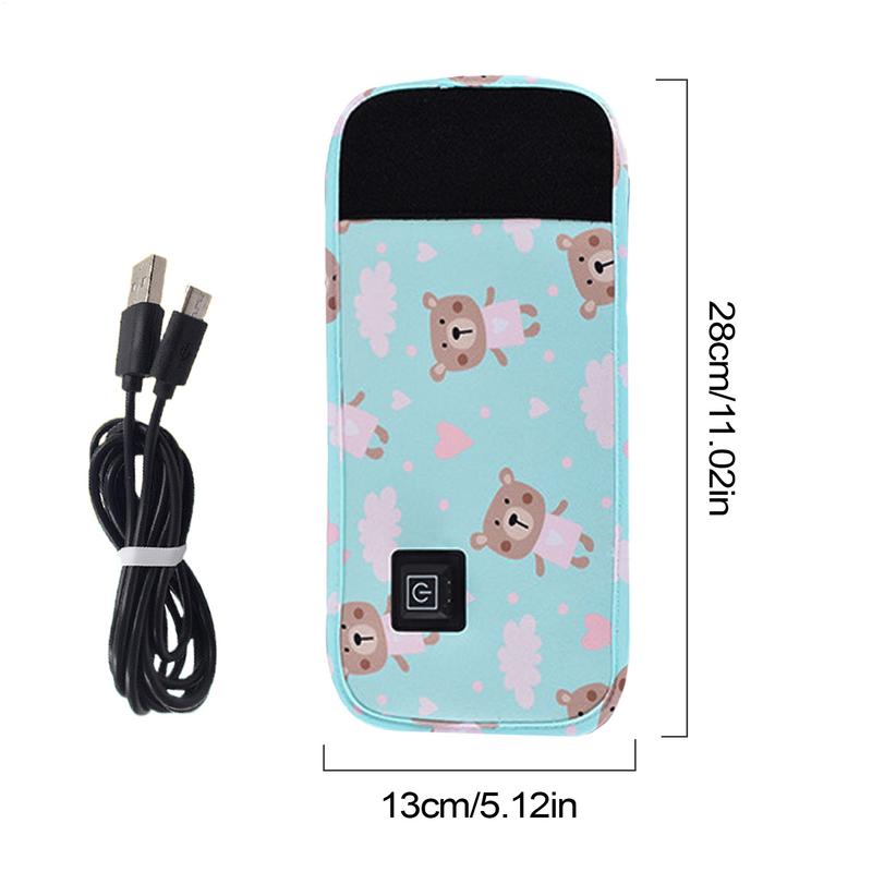 Bottle Warmer Sleeve 3 Temp Adjustable Car Bottle Warmer Fast Heating Travel Accessories Lightweight Protective Sleeve For