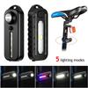 1Pc LED Red Blue Shoulder Bicycle Light with Clip USB Charging Flashing Warning Safety Flashlight Torch Bike Warn Lantern Light