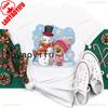 New Year Merry Christmas Women T Shirt Maycaur Christmas Gift Unisex Clothes Kawaii Sika Deer Graphic Shirt Scarf Penguin Tops