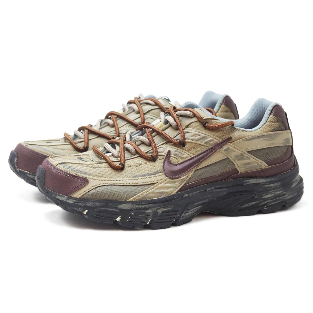 Nike Initiator Mesh, Leather Low Top Casual City Commuting Running Shoes Men's Brown Red 394055-100(Team92- )