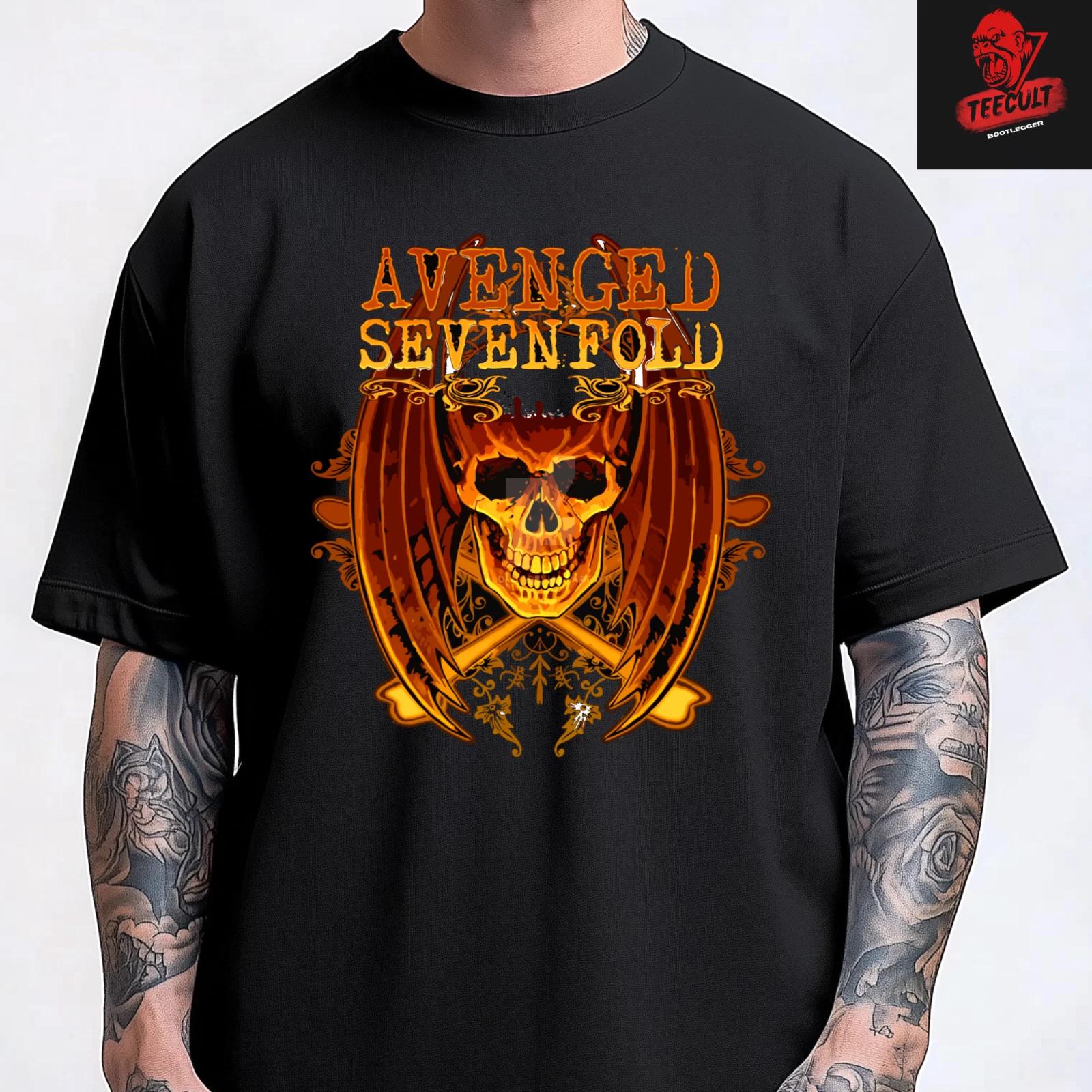 Men s and Women s T-shirts Avenged Sevenfold Heavy Metal Rock Unisex Premium Heavy Cotton XXXXL