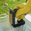 BBQ Brush Brush For Outdoor Grill Hand Scraper Tool For Barbecue Cooking Charcoal Fryer Griddle Oven Smoker Outdoor Camping