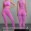 Women's Seamless Sports Set: Shockproof, Sweat-Wicking, Breathable, High-Elasticity Yoga & Fitness Underwear