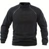Pullover Tattico da Uomo Casual Militare Felpa Giacca in Pile Collo Alto Pullover Tinta Unita Maglione Abbigliamento Antivento