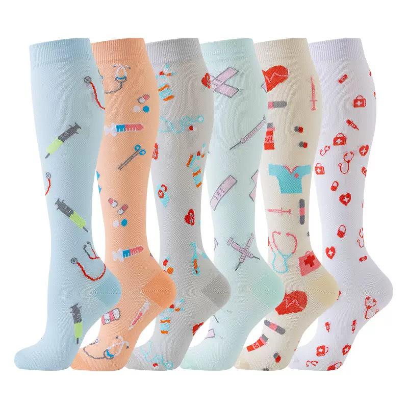 Unisex 6 Paar Kompressionssocken-Set zum Laufen & Radfahren