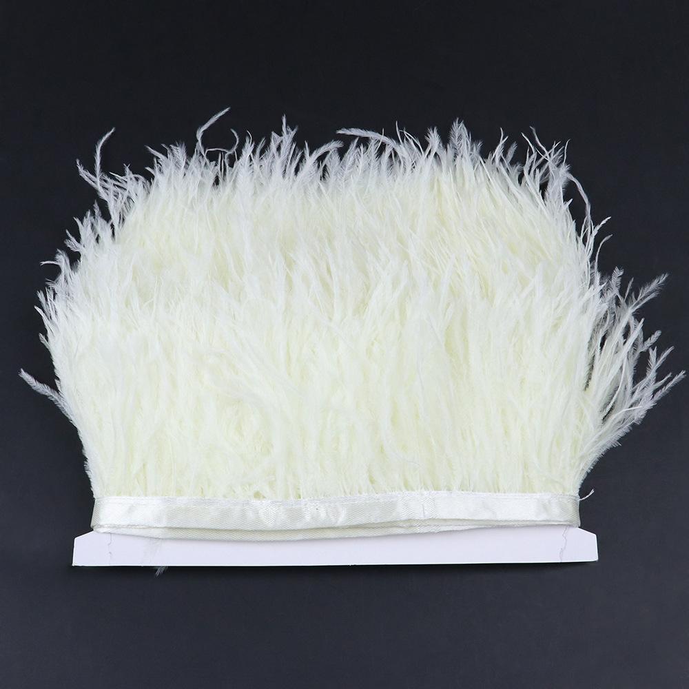 Ostrich Feather Edge 6 -8cm Decorative Wedding Diy Accessories Evening Dress Edge 