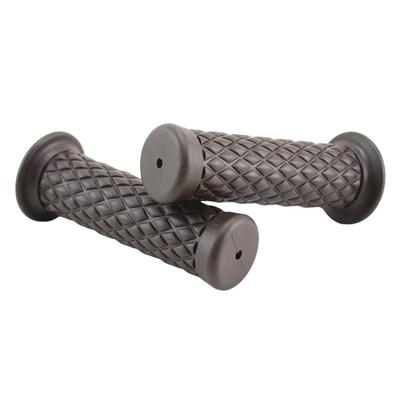 D's Strano Nicht-Piercing Gummi-Griff Universal Motorrad Motorrad Custom Dress Up Diamant (Kaffee)