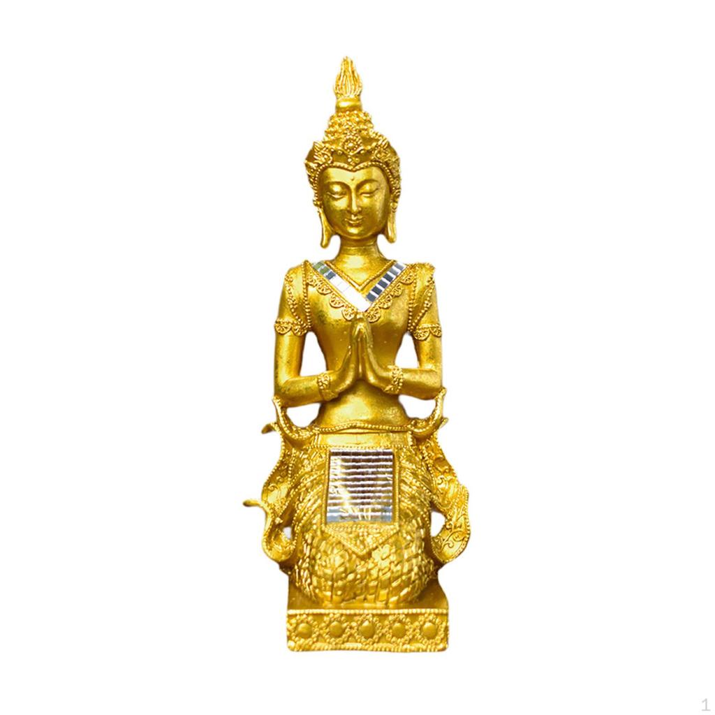 Buddha Statue ,Desktop Ornament , Compact ,Sturdy Home Decor Sculpture Decorative Figurine for