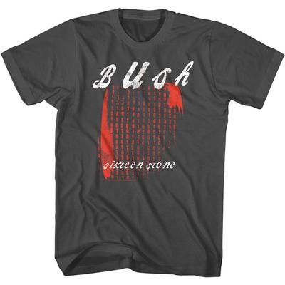T-shirt da uomo rossa Bush Sixteen Stone Album 90s Rock Band Gavin Rossdale Merch