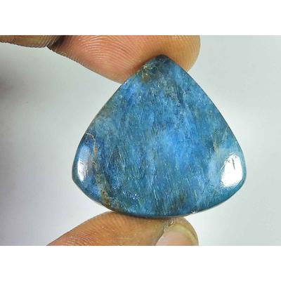 40 ct Pravý Neonově Modrý Apatit Hruškový Krystal Kabošon Volný Drahokam 28x27MM SK-2092