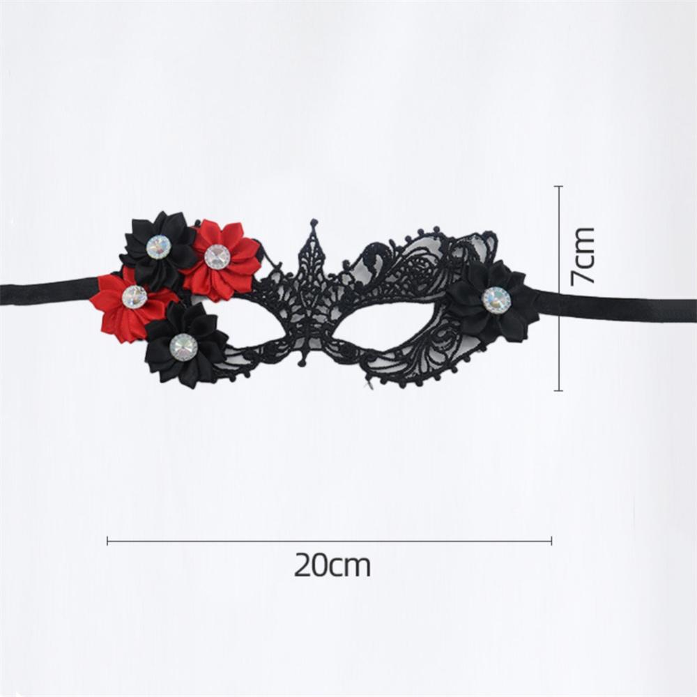 Makeup Ball Hollow Lace Mask Halloween Props Black Half Face Sexy Diamonds Female Eye Mask Fashion Masquerades Eye Mask
