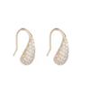 Elegant Zirconia Water Drop Copper Earrings for Women - Versatile, Fashionable, and High-End Feel.