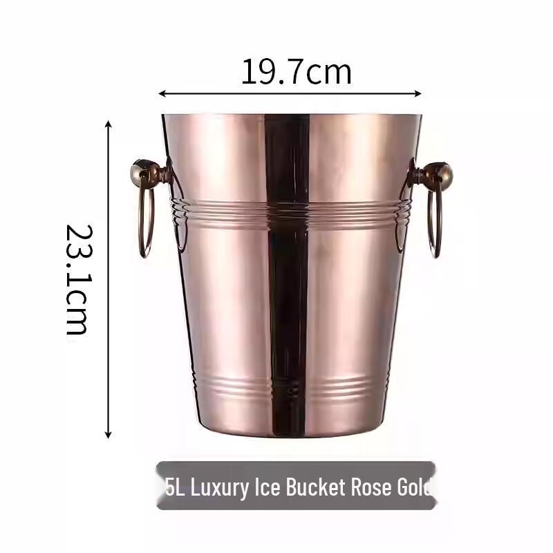Large Capacity Stainless Steel Ice Bucket