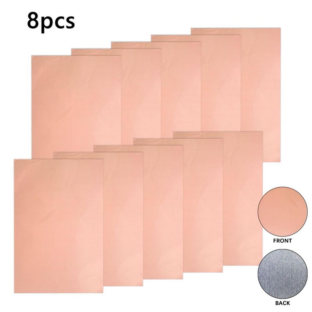 8Pcs Metallic Cardstock Paper Sheets, Versatile, Construction Paper Crafting Supplies for Christmas Invitations, Arts and Crafts