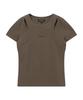 Syupeodeulai Women'S Layered Slim T-Shirt Brown Sdfiscq47Brw