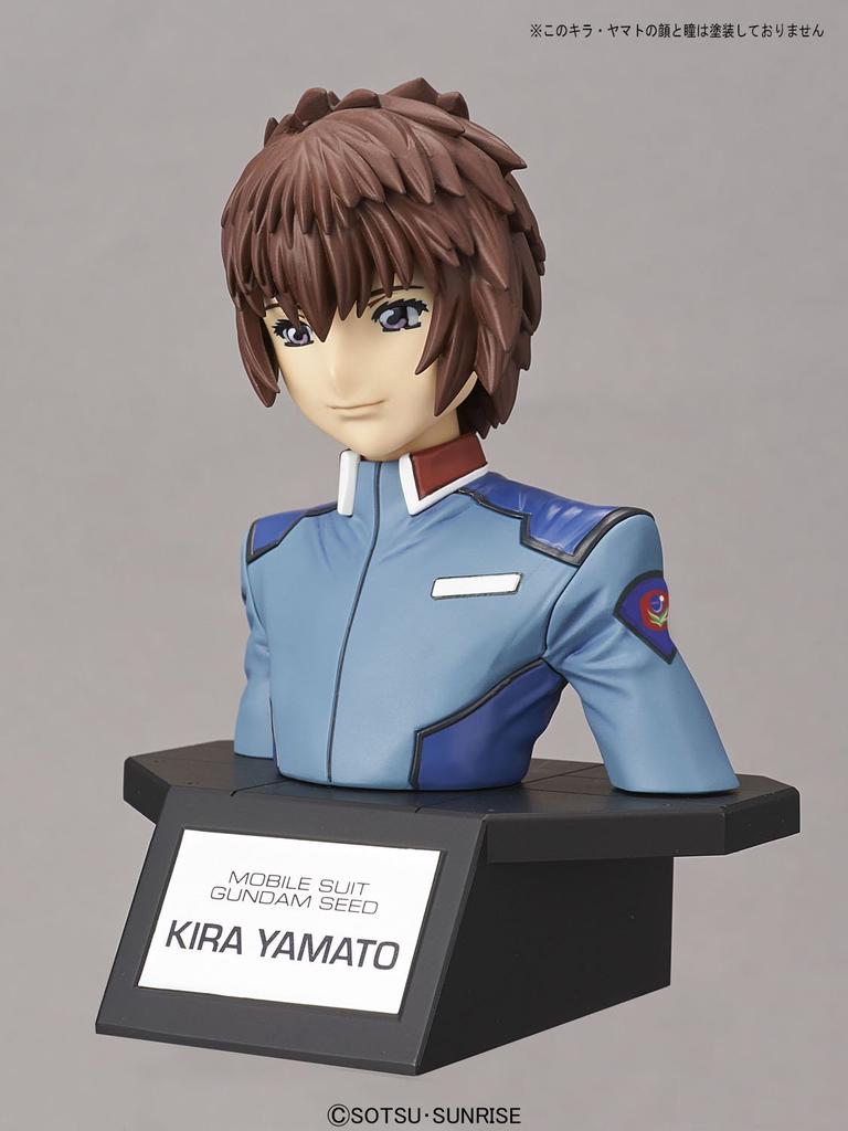 Bust Mobile Suit Gundam SEED Kira Yamato Plastic Model Figure-rise Color-coded