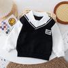 Suéteres de primavera y otoño para niños, polos para niños, conjuntos de dos piezas para bebés.