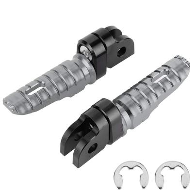 Motorcycle Front Footrest Front Left Right Pair Fit Yamaha MT‑03 MT‑25 MT‑07 MT‑09 R3XJ6 (Titanium)