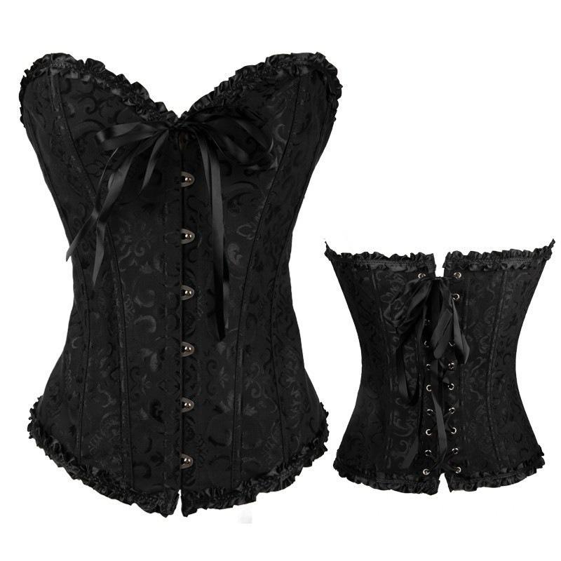 Palace Shapewear Strapless Waist Slimming Sexy Jacquard Corset Dress Wear Tight Fishbone Bra