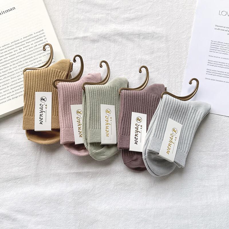 Changbaosen Women s Pure Cotton Summer Socks (5-Pair Pack)