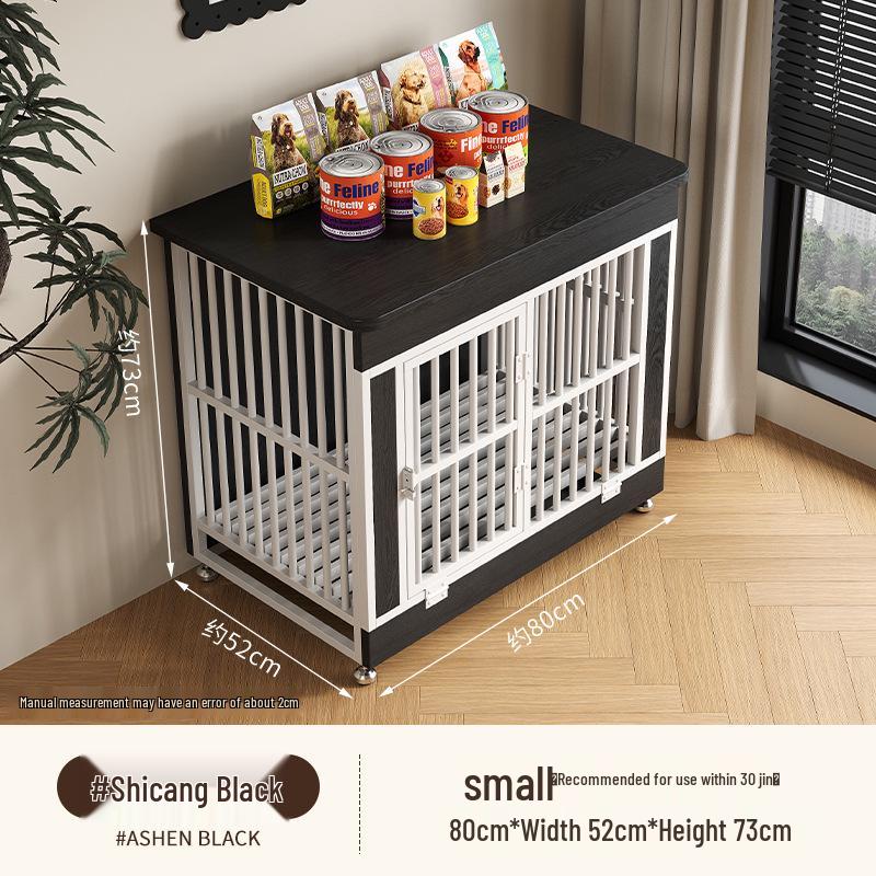 Wooden Dog Crate Villa with Toilet - Stylish Furniture for Small, Medium, Large Dogs
