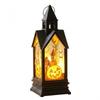 Halloween Decorative Lantern With Castle Pumpkin Witch Scarecrow Skeleton Design Battery Operated LED Candle Light Party Home