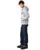 Champion Street Big C Logo Sagara Size S Men's Full-Zip Hoodie, Fleece-Lined, Style, Embroidered, Patch, Navy, (C3-E128)