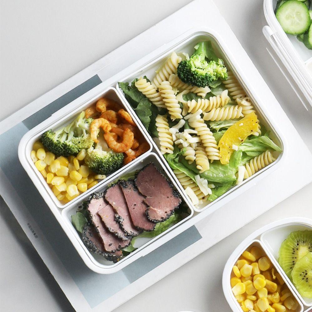 Fresh Case Heat-resistant Lunch Box Leakproof Divided Compartment Fruit Storage Box Refrigeratable Portable Sealing Box Picnic