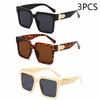 New Luxury Brand Designer Square Oversized Sunglasses Men Women Fashion Thick Frame Glasses Mens UV400 Male Celebrity