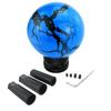 Arenbel Automotive Shift Knob Spherical Black Pattern Resin Multi-Automobile Applications