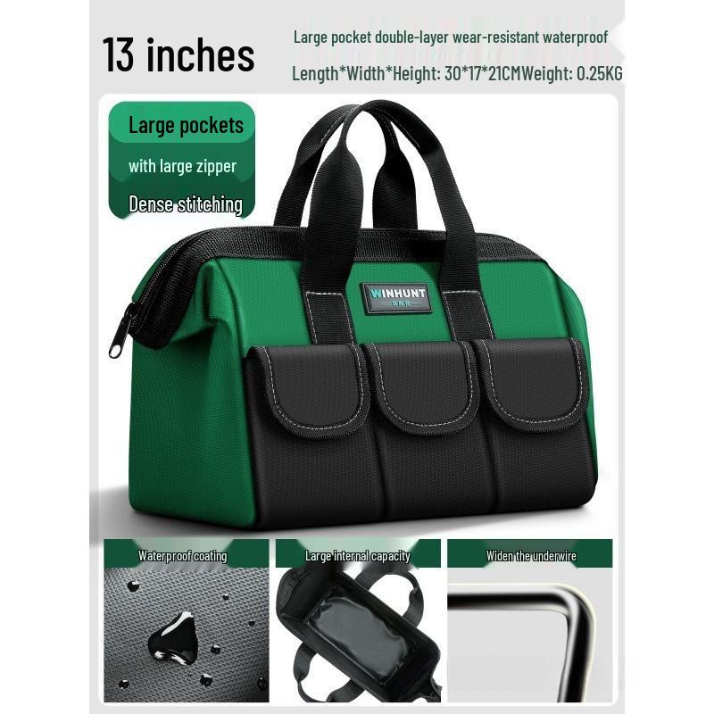 Canvas Handheld Tool Bag - Portable & Durable Electrician's Multi-functional Storage