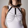 Damen Mode Körperketten Gürtel Bauchkette Taillengürtel Mit Kette Geschirr Gürtel Gothic Kleidung Accessoires