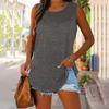 Sleeveless Tank Top for Women Casual Loose Fit Round Neck Lightweight Summer Shirt Soft Fabric Pullover Blouse