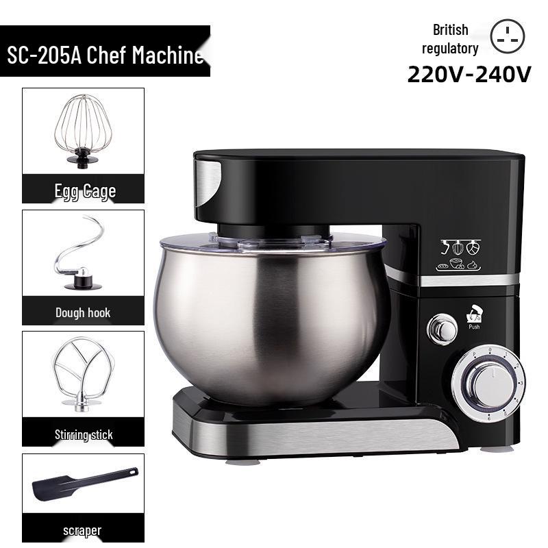 US & European Multifunction Stand Mixer: Automatic Dough Mixer, Egg Beater, Blender for Home Use