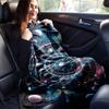 1pc Planet Printing Lightweight Flannel Blanket, Comfortable and Warm Blanket, for Camping Sofa Bed and Couch Office, Gift