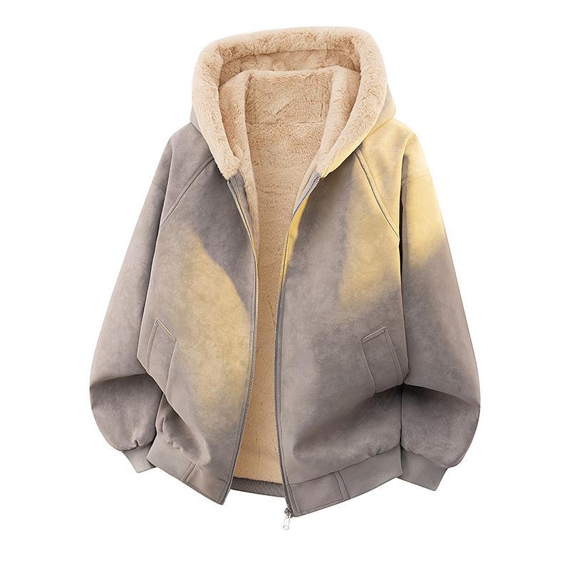 Men's 2025 Lambswool Coat: Thickened Autumn/Winter Fleece Jacket