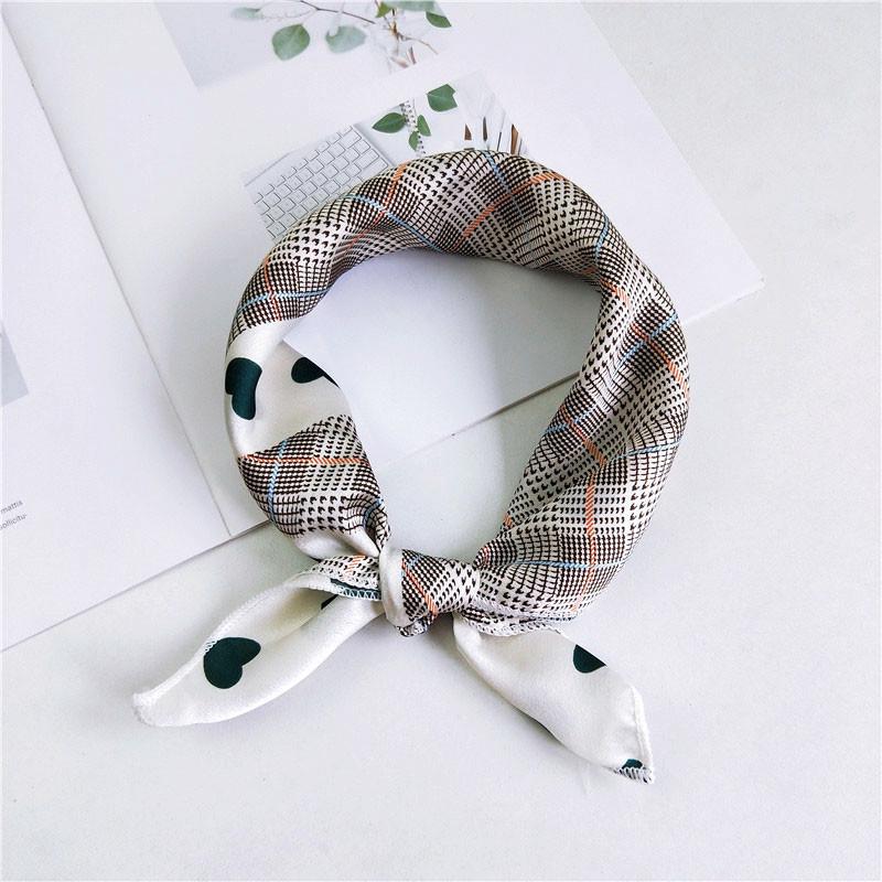50 New Women's Korean Silk Neckerchiefs - Versatile Small Square Scarves for Spring, Summer, Autumn