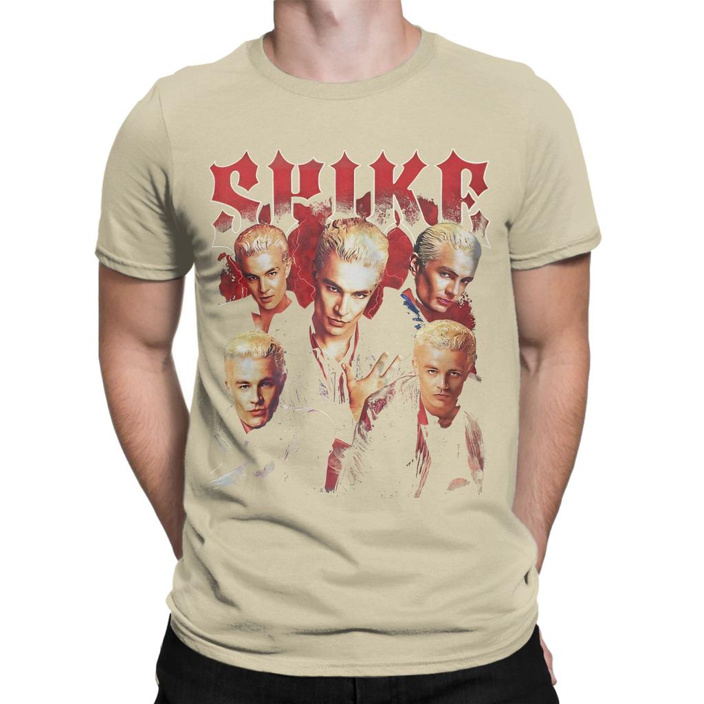 Vintage Buffy Vampire Spike Novelty 100 Cotton Tshirt Buffy The Vampire Slayer Band Tops Tees For Unisex