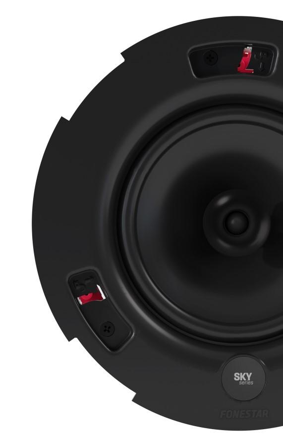 Fonestar SKY-6T - Round 6" Installation Speaker, White, Fonestar