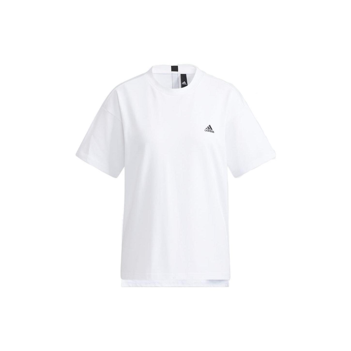 (WMNS) adidas Wording Loose Fit Sportswear T-Shirt Asia Sizing  White  Women s HC2541 L