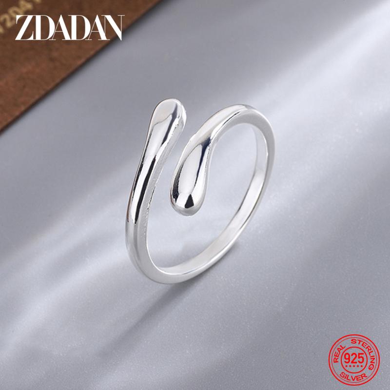 925 Sterling Silber Mode Wassertropfen Ring für Damen Modeschmuck