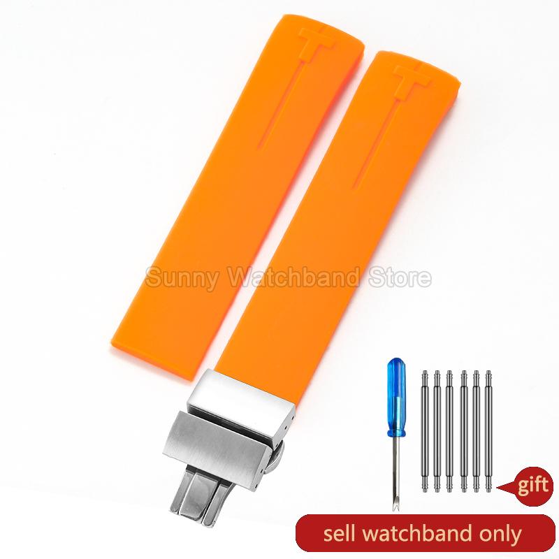 Waterproof Durable Silicone Watch Strap for Tissot 1853 T-Touch Series T013 T081 T091 Watch Accessories 20 21mm Black Blue